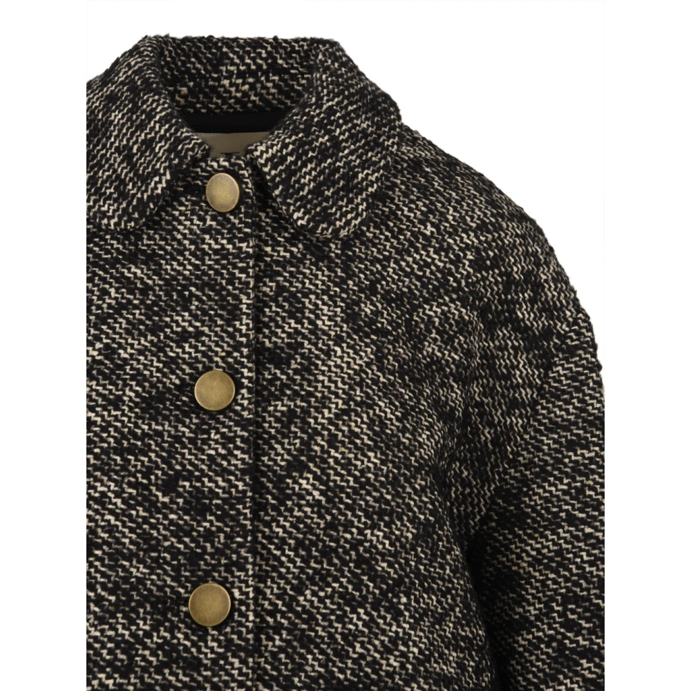 L'Autre Chose Zwarte Jas voor Vrouwen Black Dames