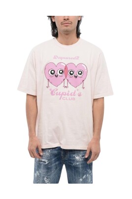 tee-oversize-rose-avec-impression