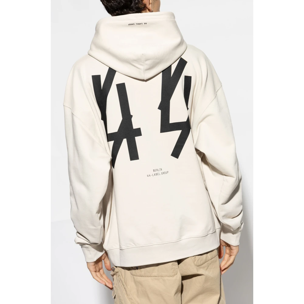 44 Label Group Sweatshirt met logo Gray Heren