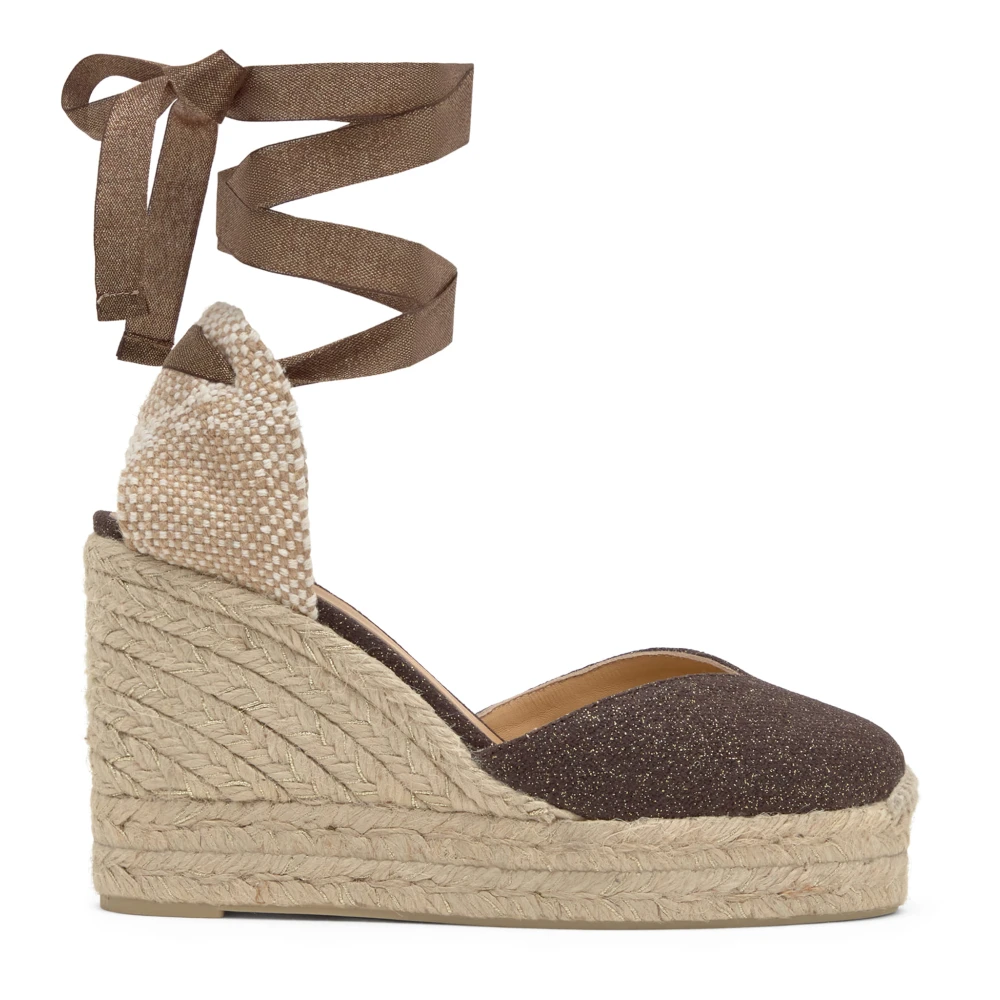Castañer Women's Brown Alpargata With 11 Cm Wedge Heel