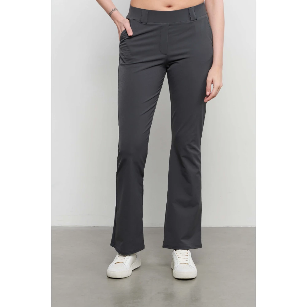 &Co Woman Wijde Broek Zomerse Stijl Gray Dames