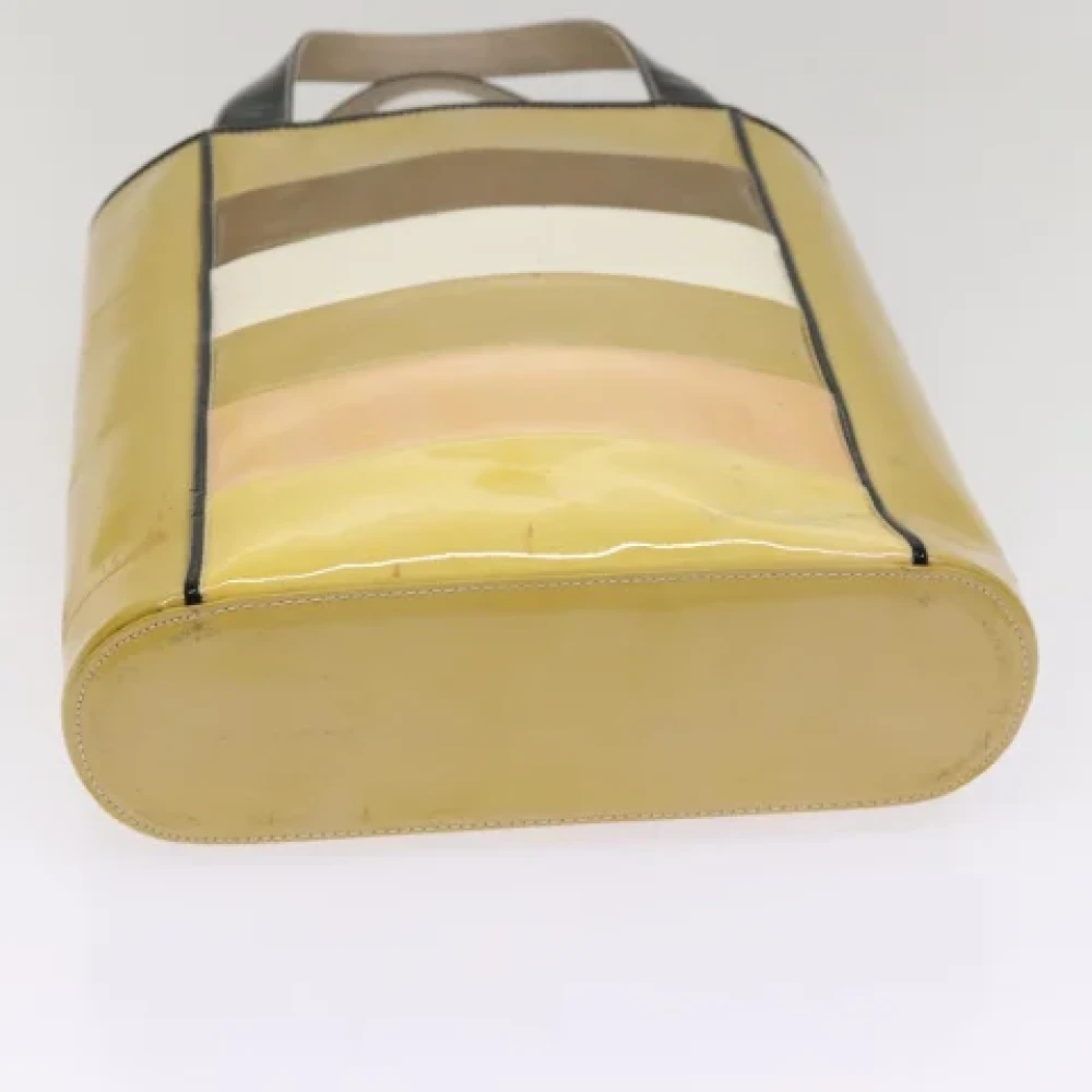 Chanel Vintage Pre-owned Coated canvas handbags Beige Dames