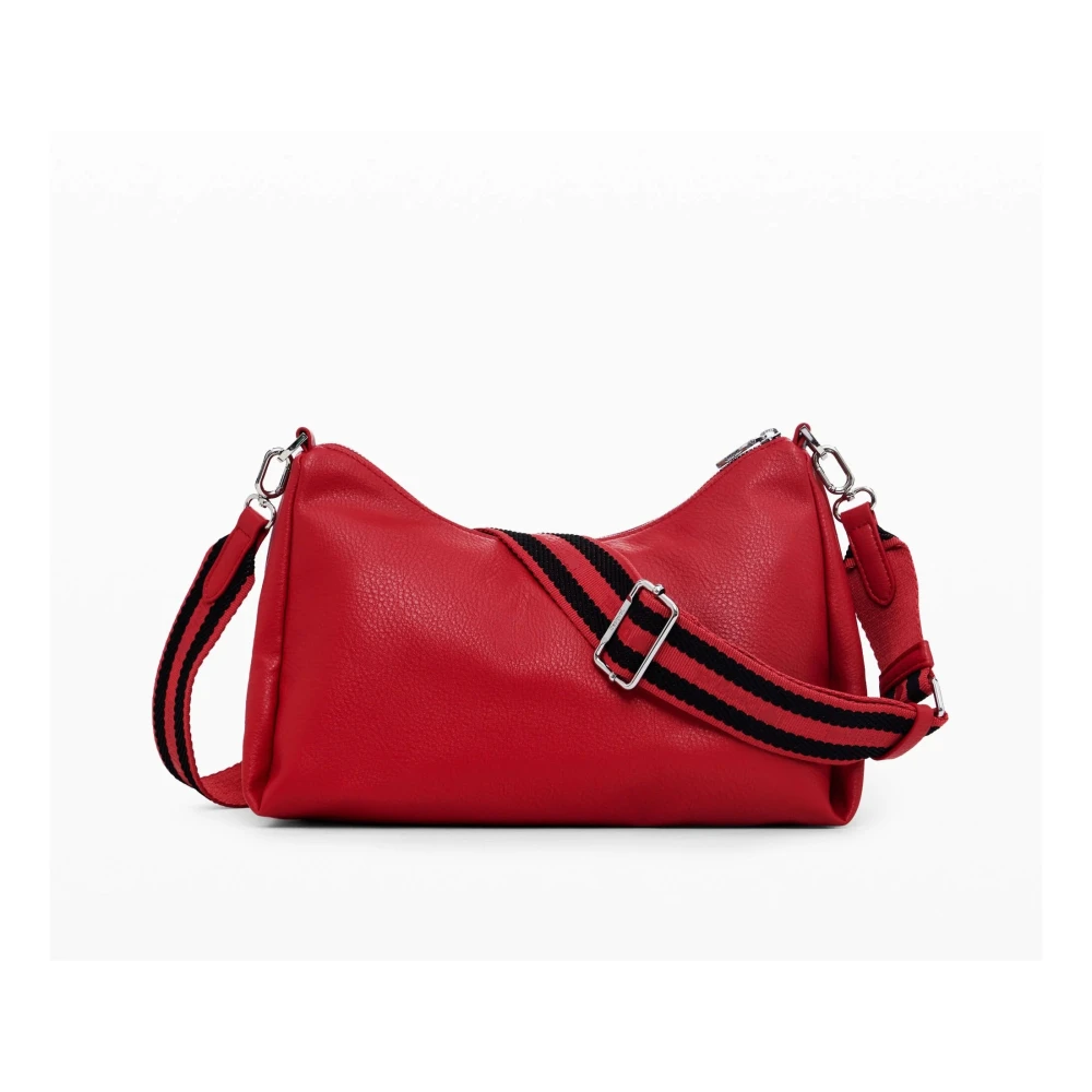 Desigual Rode Schoudertas Rits Sluiting Red Dames