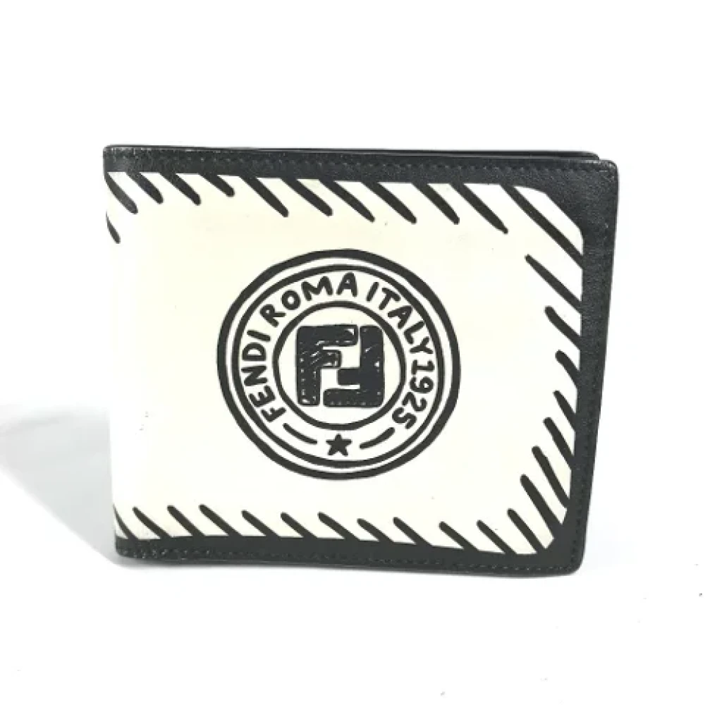 Fendi Vintage Pre-owned Leather wallets Black Dames