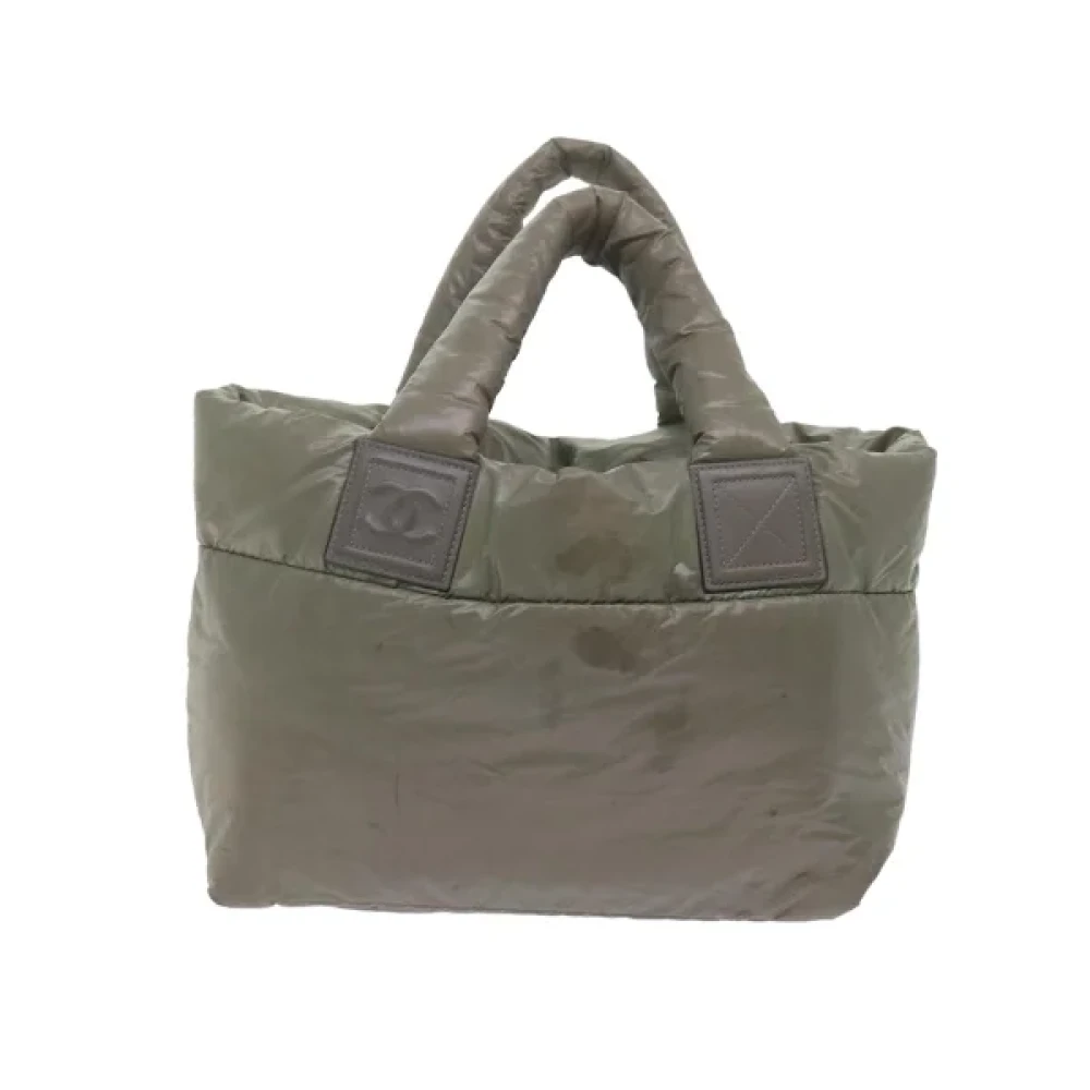 Chanel Vintage Pre-owned Nylon chanel-bags Gray Dames