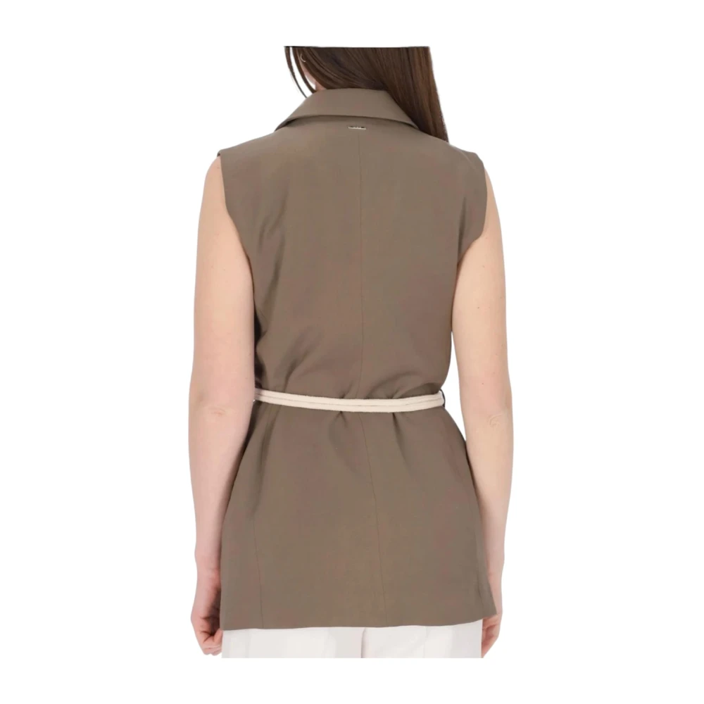 Liu Jo Lange Vest voor Vrouwen Green Dames