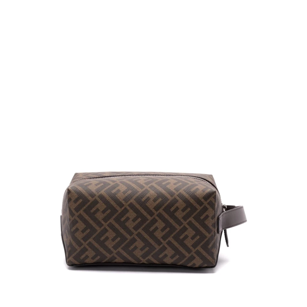 Fendi Bruine Leren Schoudertas Brown Heren