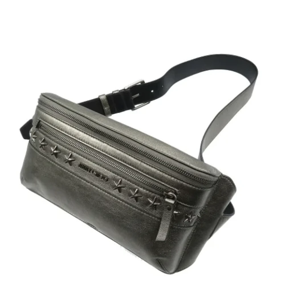 Jimmy Choo Pre-owned Leather shoulder-bags Gray Dames