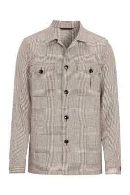 beige-glencheck-overshirt-regular-fit
