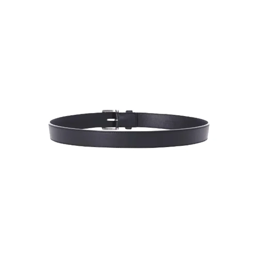 Jacquemus Pre-owned Leather belts Black Dames