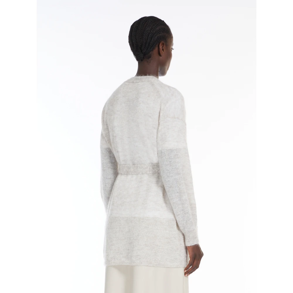 Max Mara Beige Cardigan Sweater Wrap Style Beige Dames
