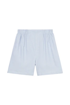Blå bomullsboxershorts