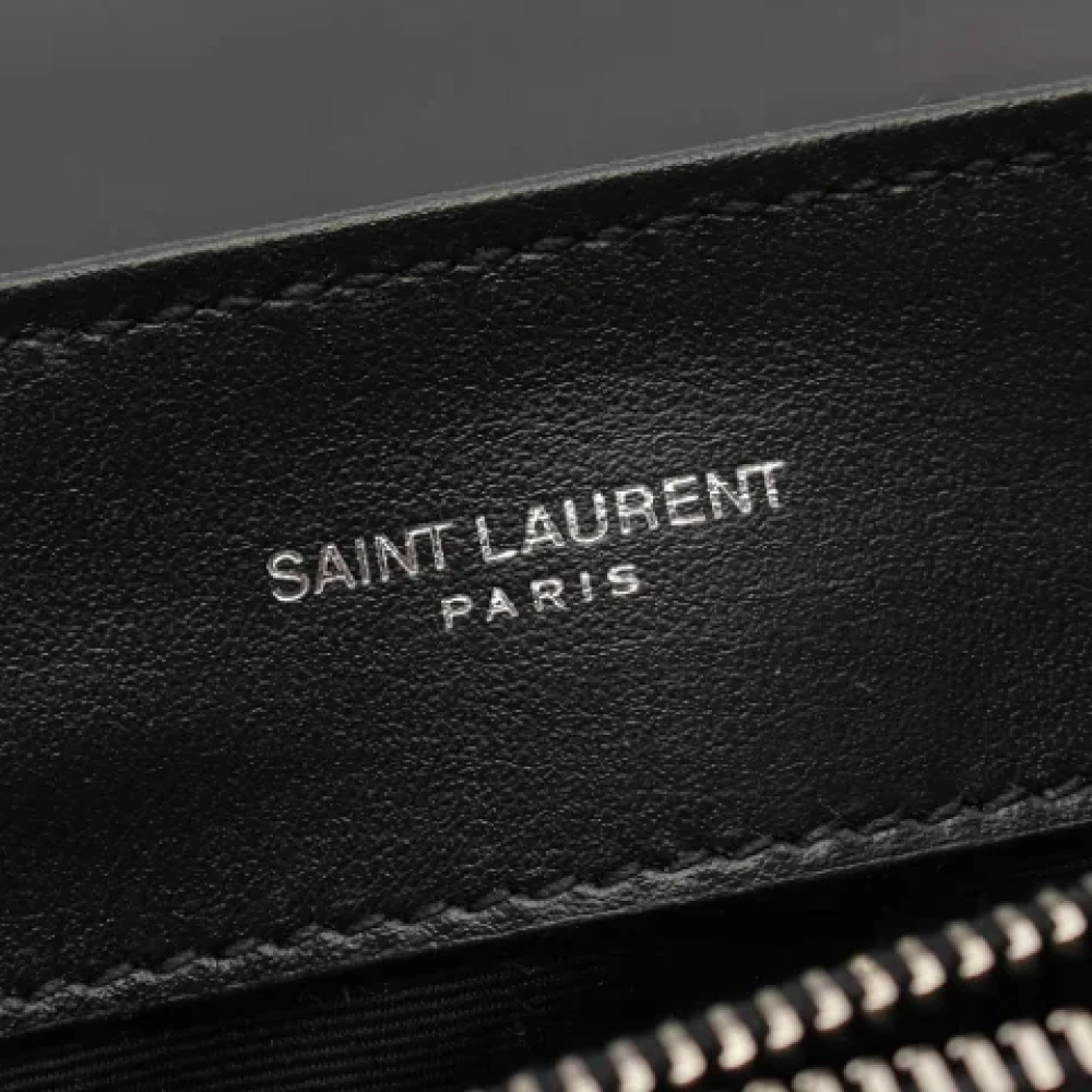 Saint Laurent Vintage Pre-owned Leather shoulder-bags Black Dames