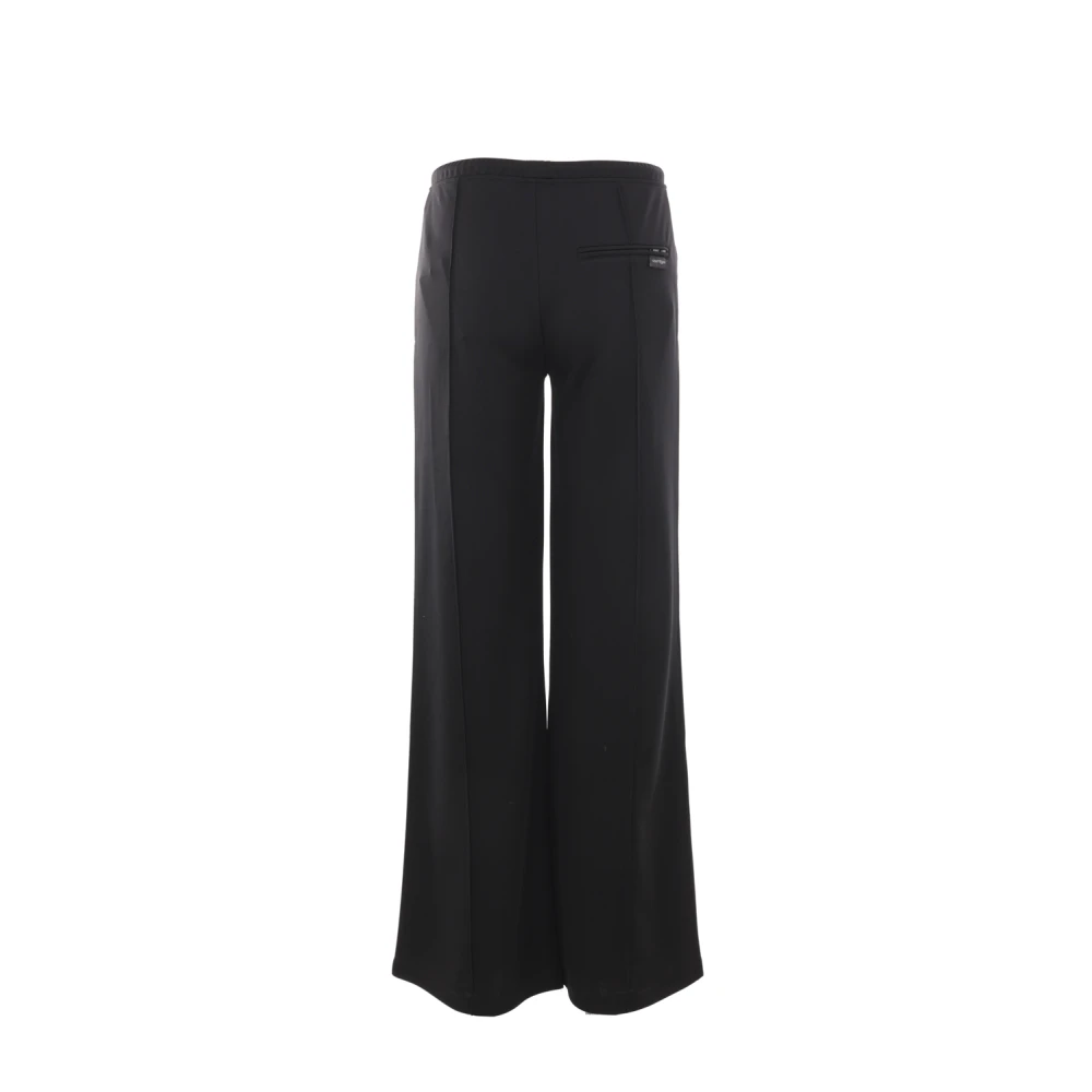 Courrèges Zwarte Baggy-Fit Interlock Broek Black Dames