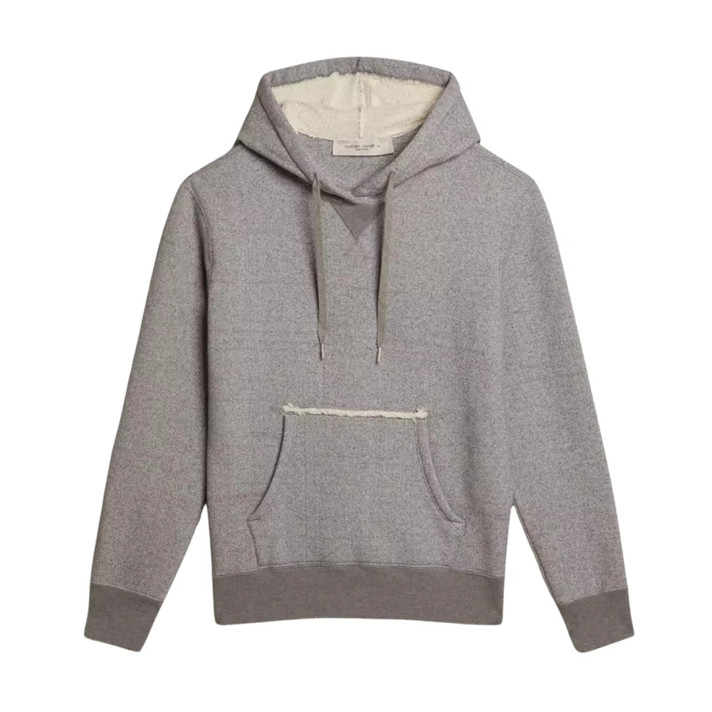 Golden Goose Alighiero Melange Hoodie met Distressed Details Gray Heren