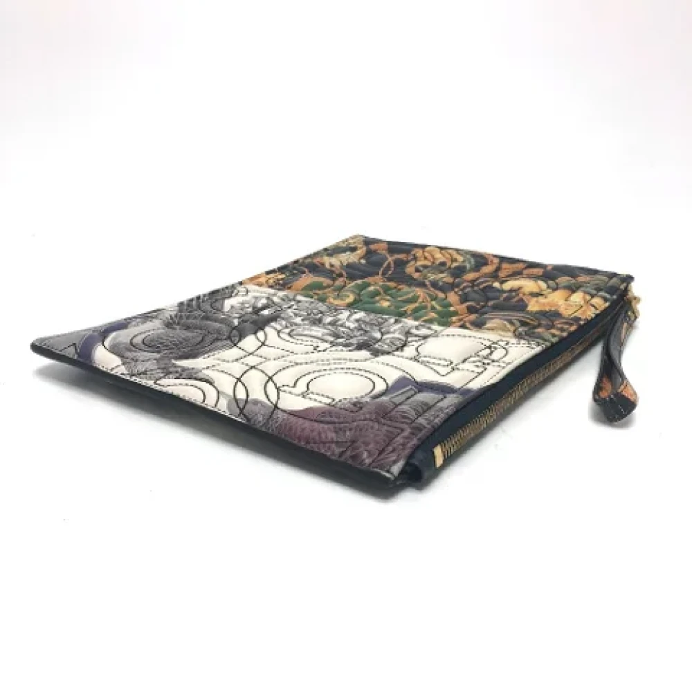 Salvatore Ferragamo Pre-owned Leather clutches Multicolor Heren