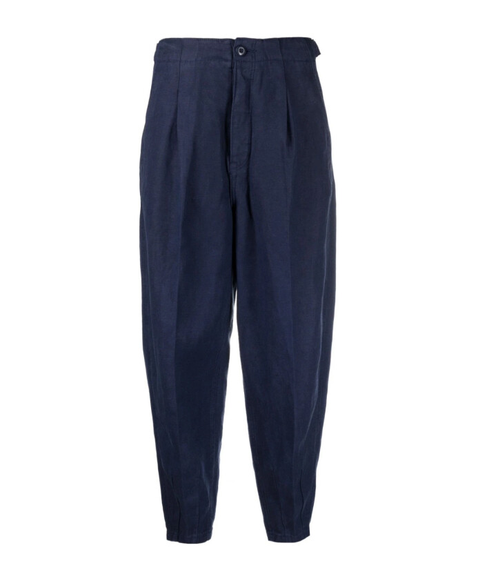 pantalon-decontracte-en-lin-bleu
