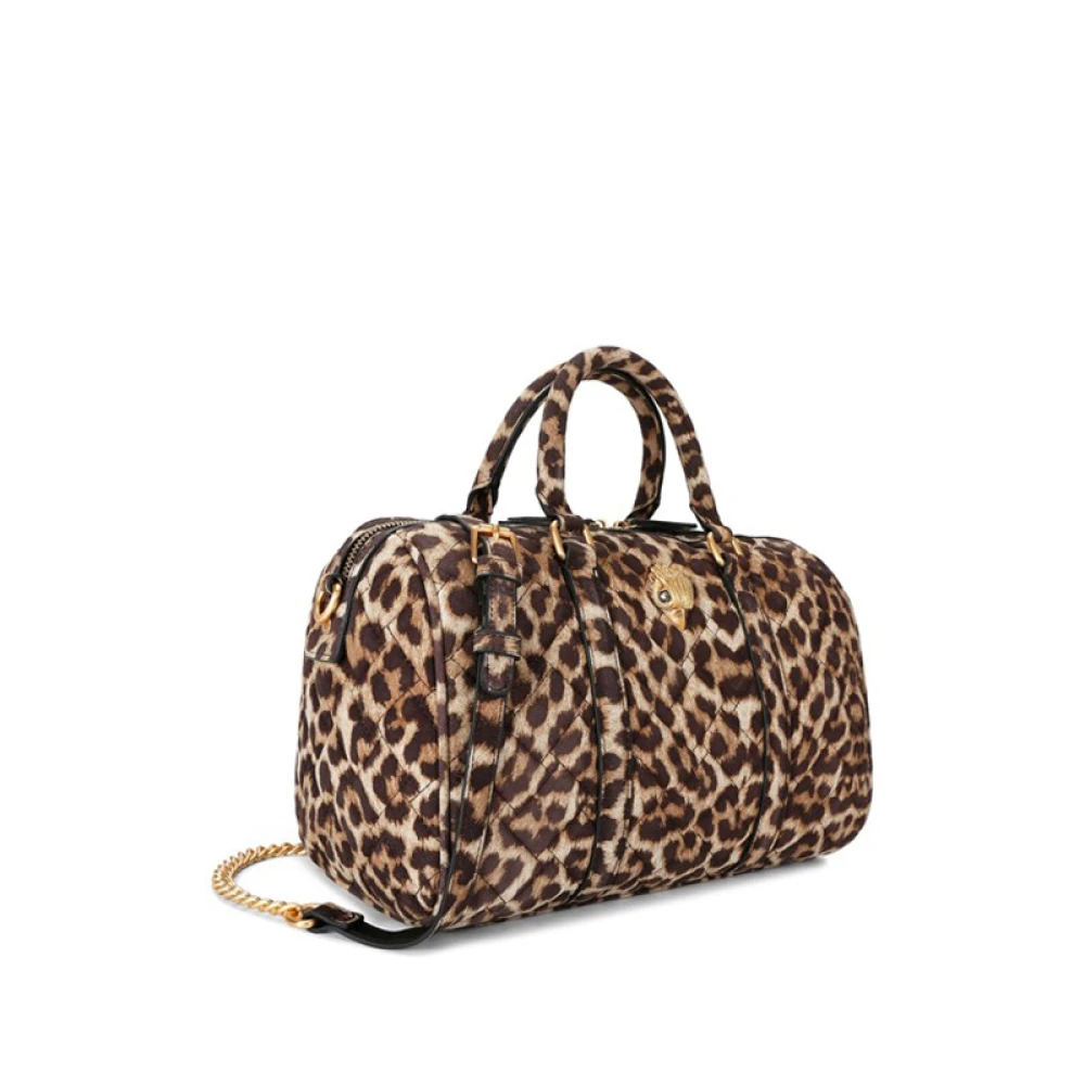 Kurt Geiger Luipaardprint Boston Tas Brown Dames