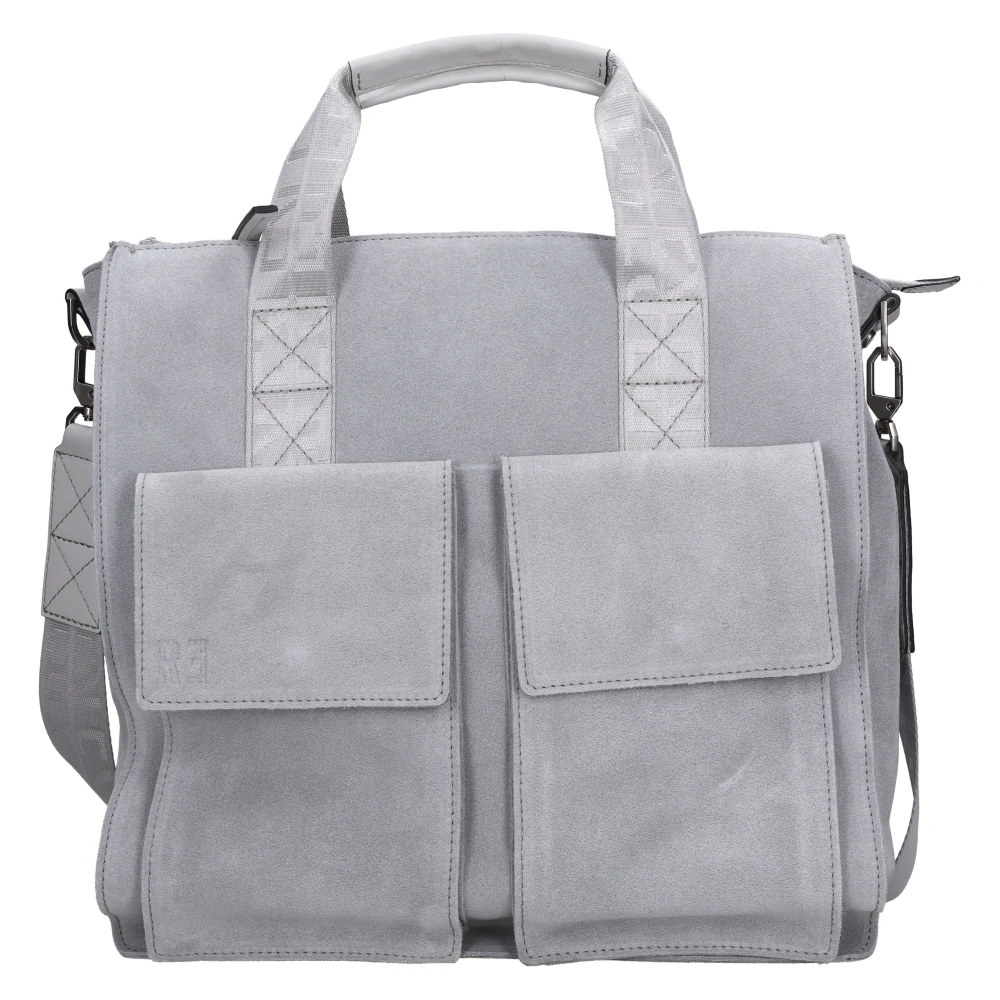 Rebelle Vrouw Grijs Tassen Dames, One Size, Suède, Tassen.. Wit