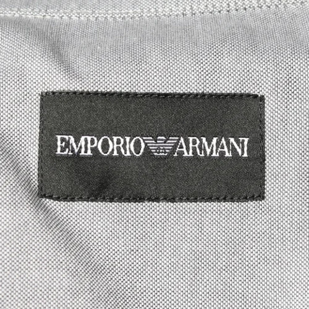 Armani Pre-owned Cotton tops Gray Heren