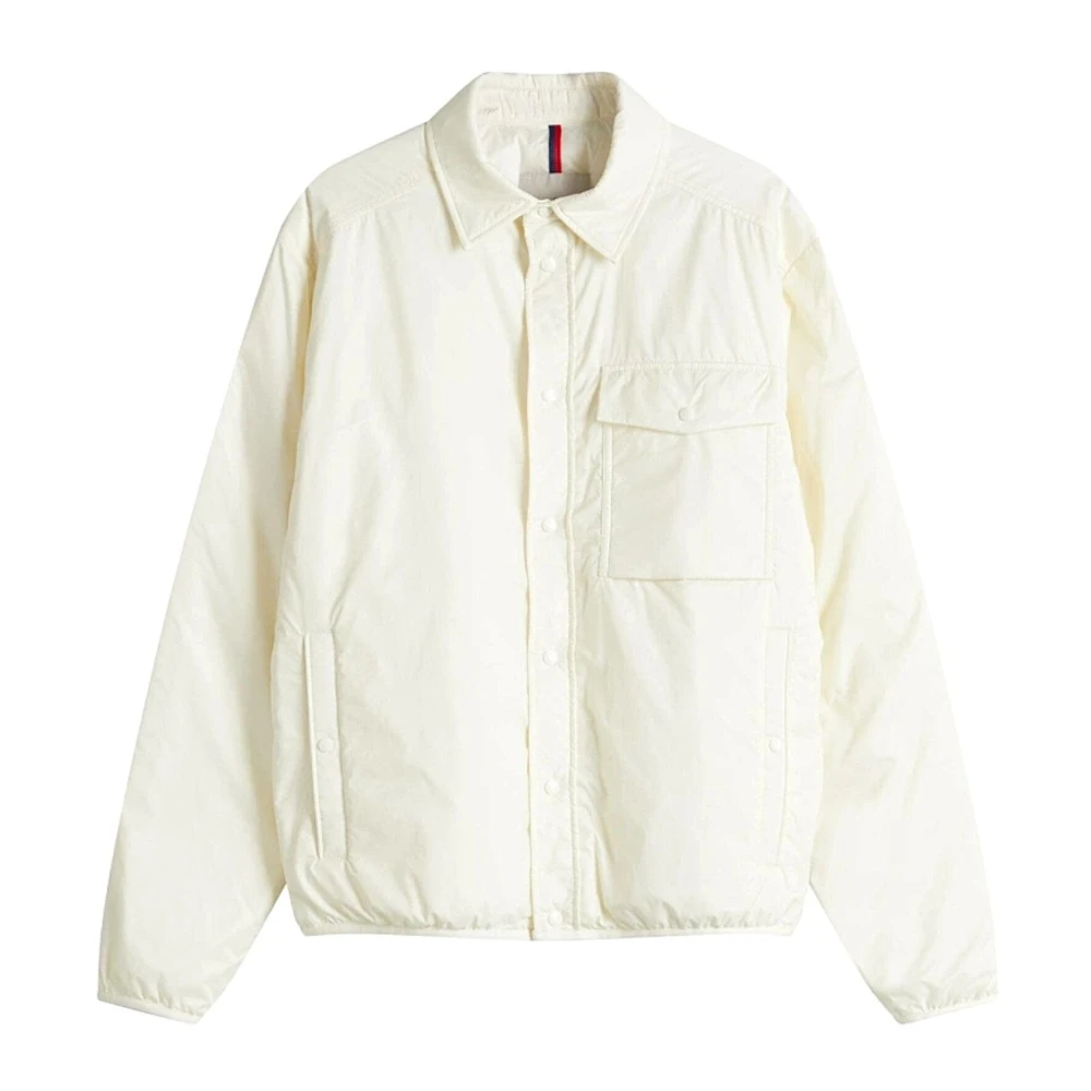 Moncler White Light Jackets, Male, Xl, Giubbino