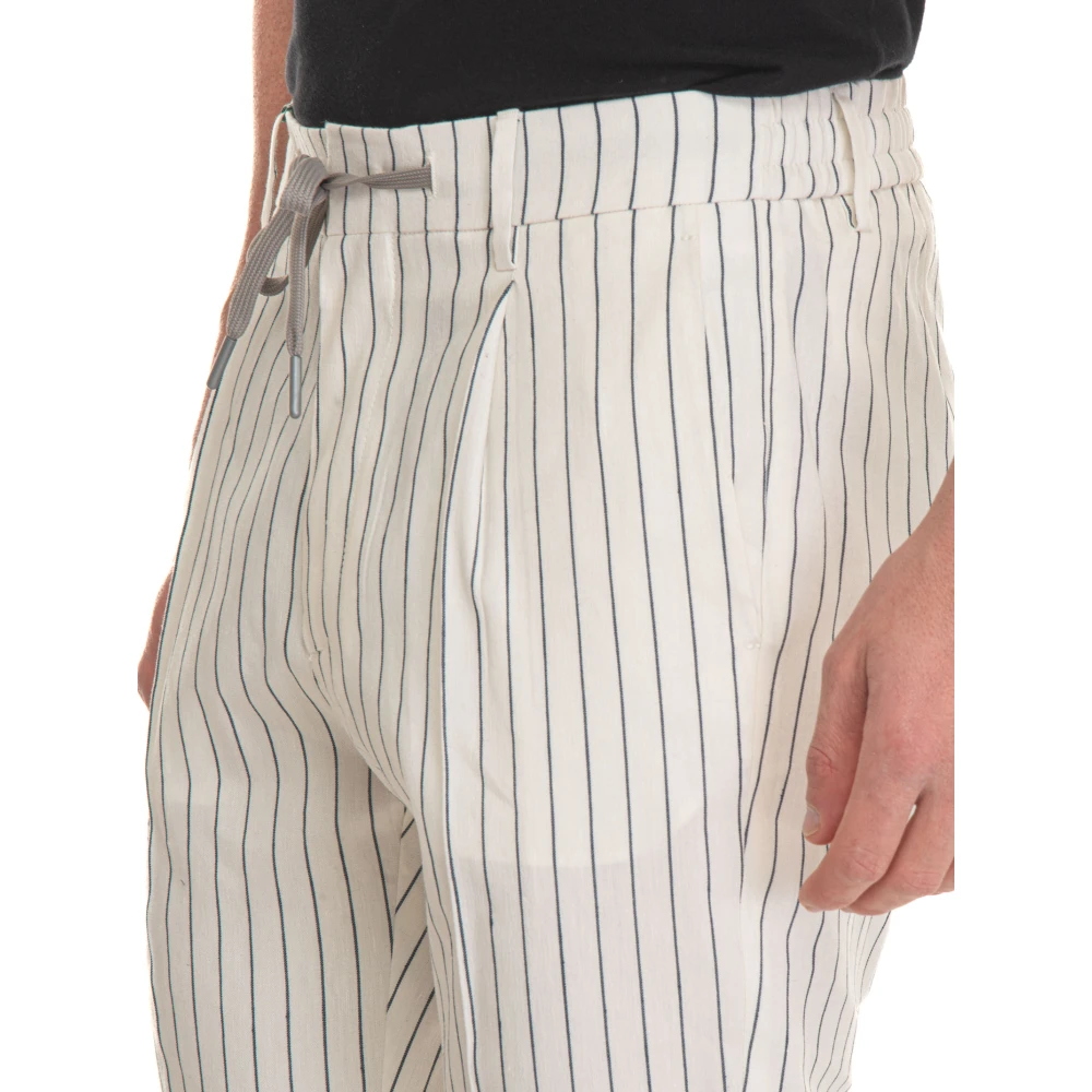 Berwich Spiaggia trousers with lace tie White Heren