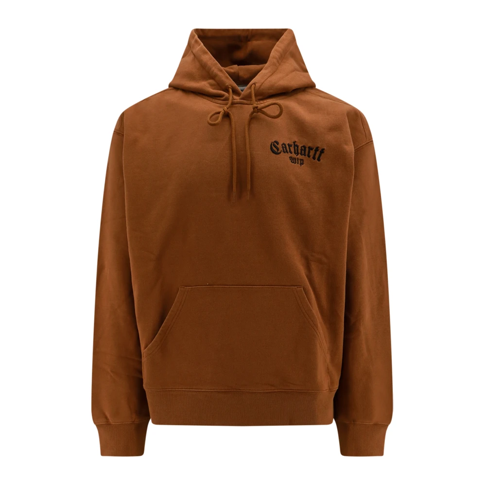 Carhartt WIP Sweatshirt met geborduurd logo Brown Heren