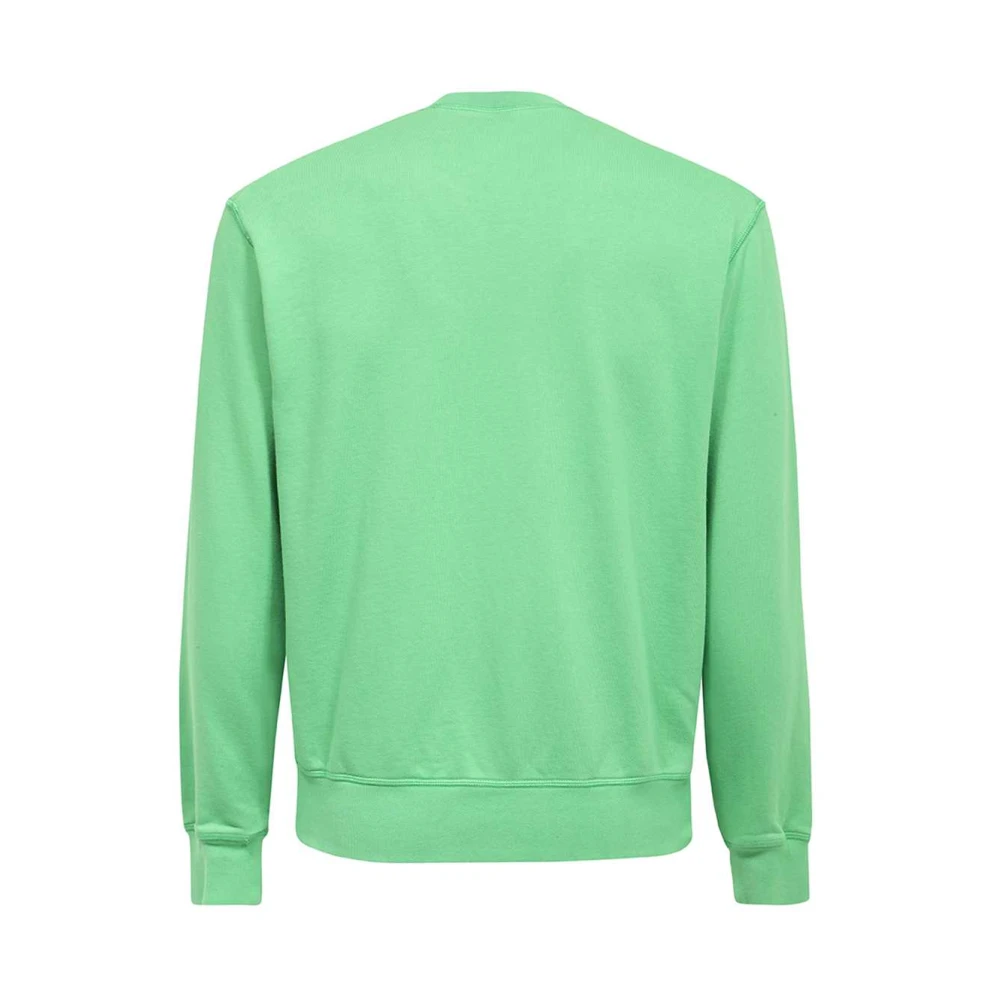 Dsquared2 Katoenen Sweatshirt met Logodetail Green Heren