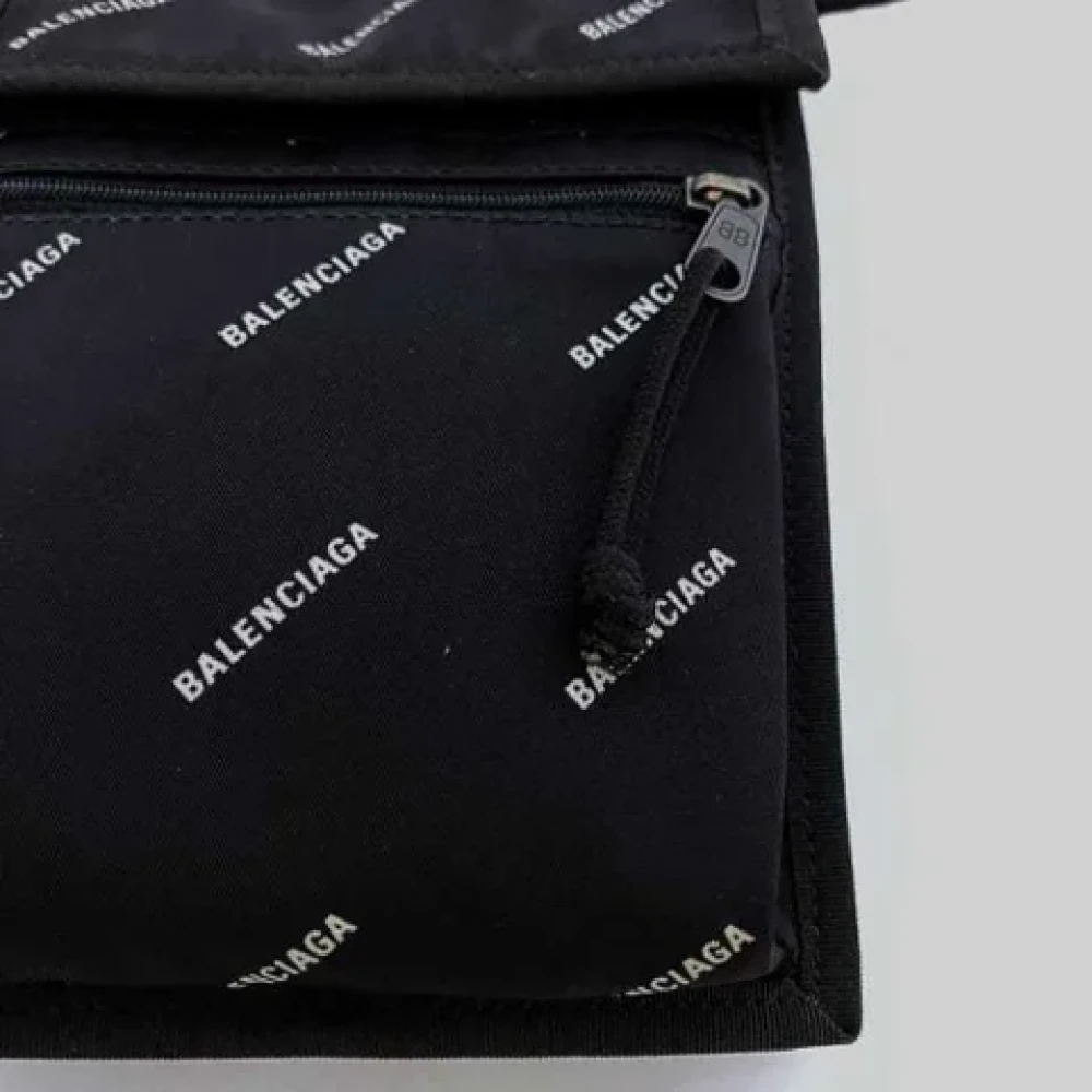 Balenciaga Vintage Pre-owned Nylon shoulder-bags Black Dames