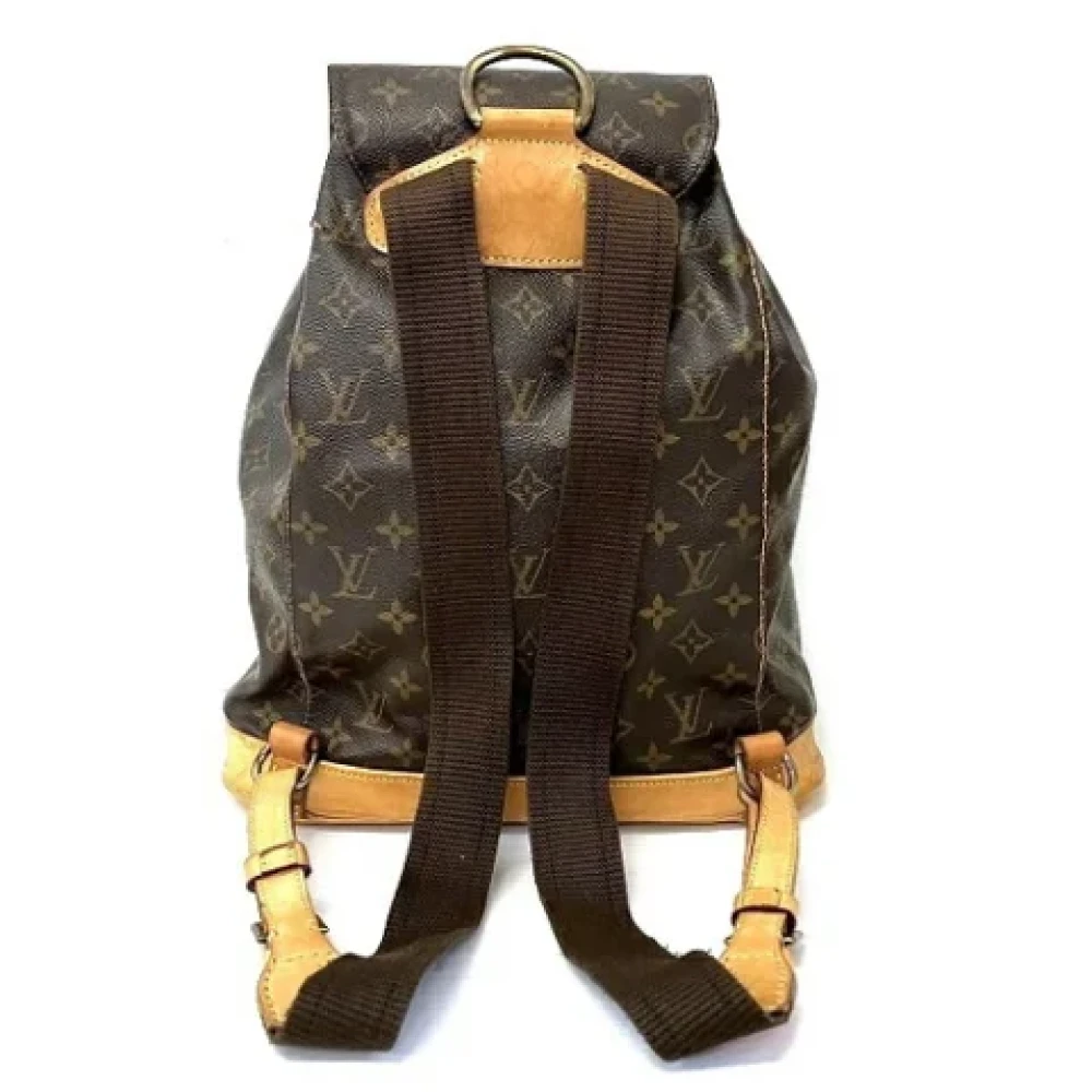 Louis Vuitton Vintage Pre-owned Canvas backpacks Brown Dames