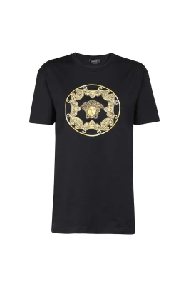 Bomull Logo T-shirt Ribbad Halsringning