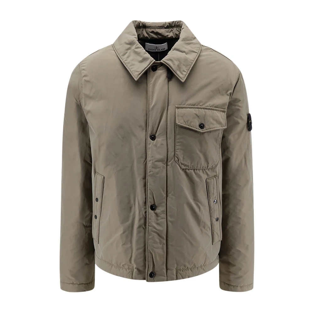 Stone Island , Light Jackets, Male, Green, L, Padded Jacket