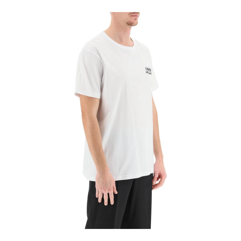 alexander mcqueen Logo Geborduurd T-Shirt White Heren