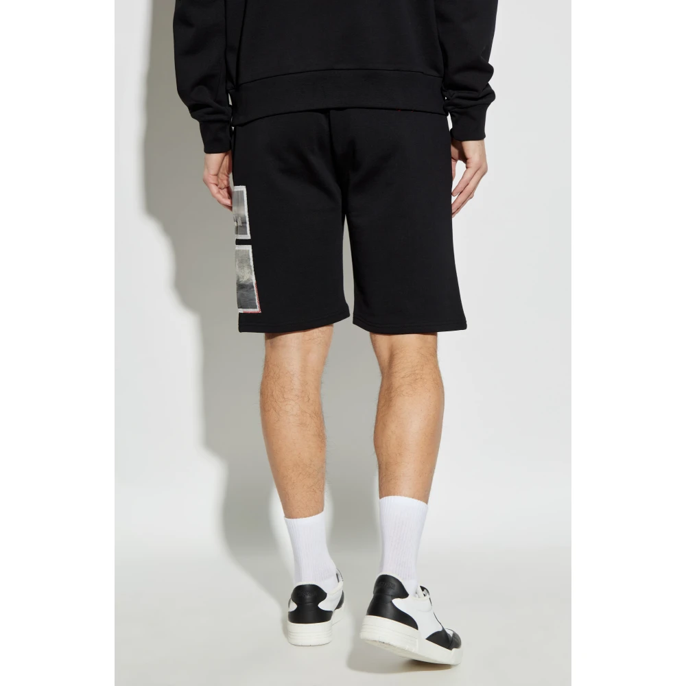 Iceberg Zweetshorts Black Heren