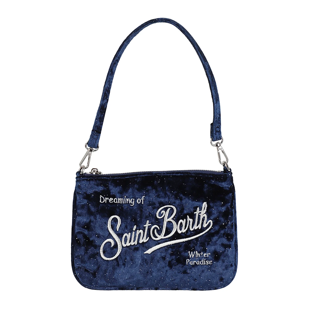 MC2 Saint Barth Winter Schouder Pochette Stijlvolle Mode Blue Dames