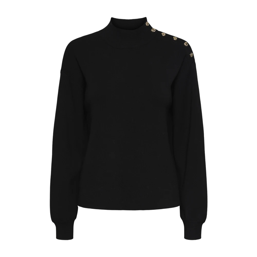 Y.A.S Zwarte Gebreide Pullover Sweat Black Dames