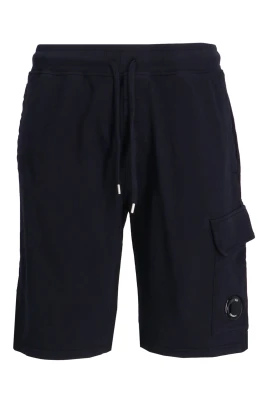 Blå Fleece Cargo Shorts
