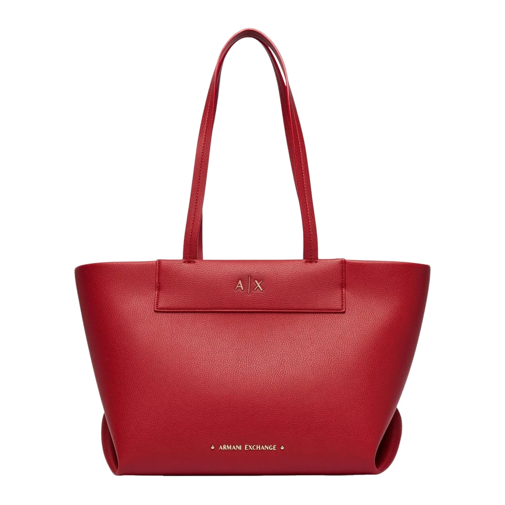 Armani Exchange - Tote Bag Aus Kunstleder - Bags - Damen - Rot - One Size - Bild 3