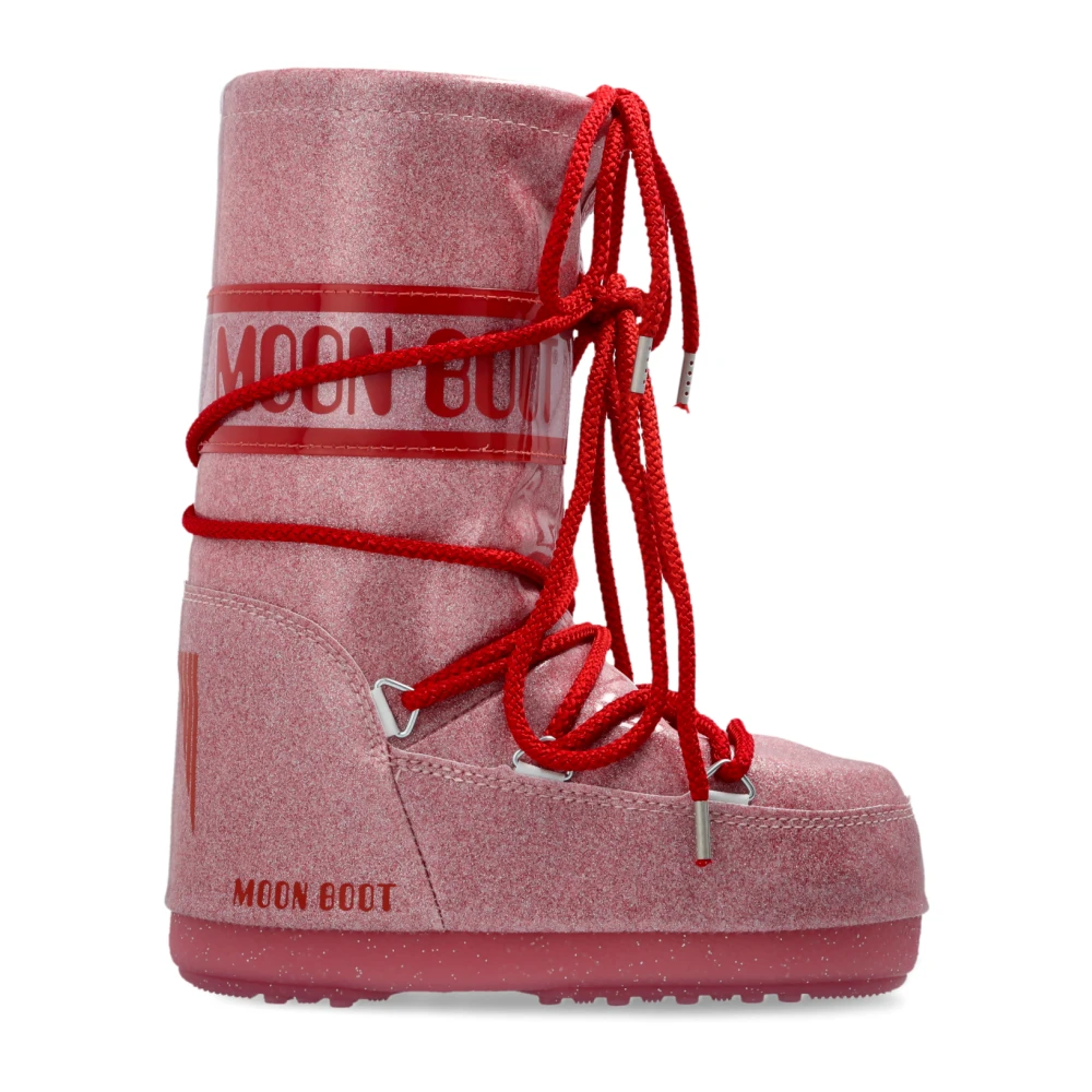 Moon Boot Snö stövlar Mb Icon Low Glitter Red, Unisex