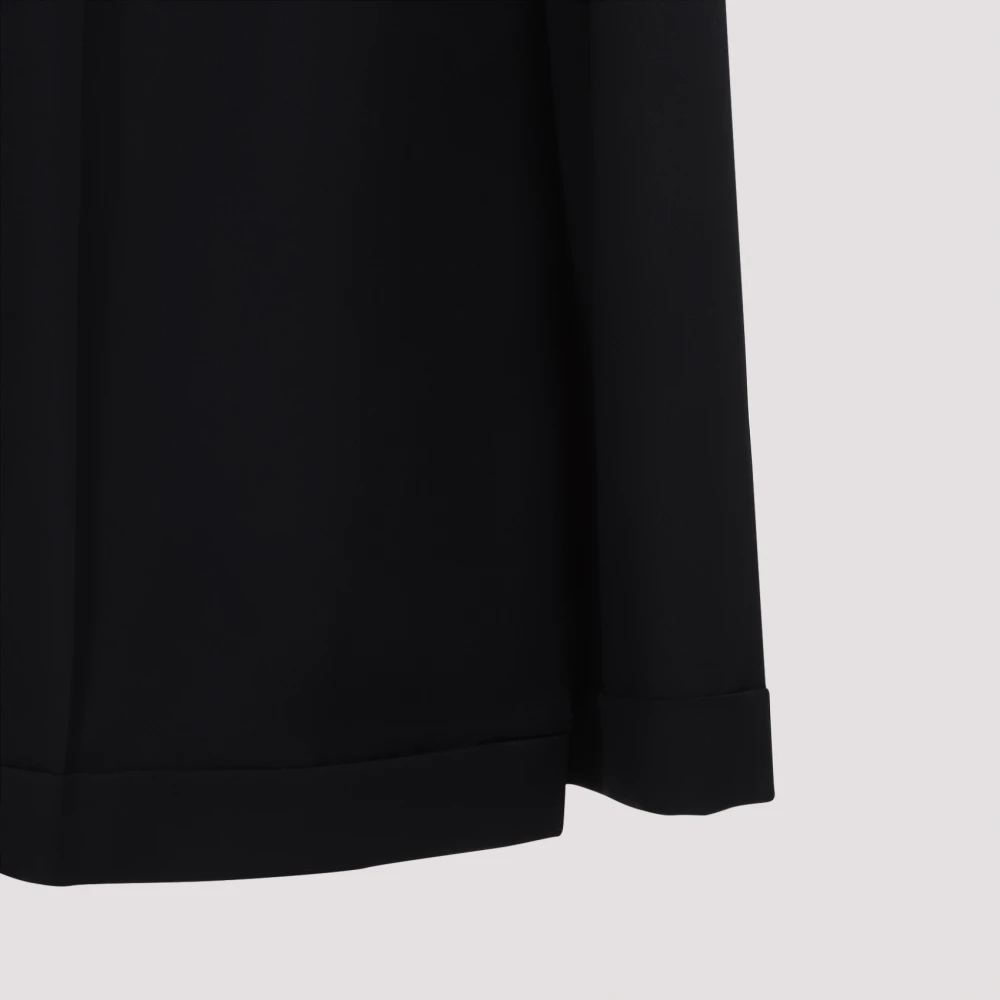 Moschino Zwarte Wollen Rok Elegante Stijl Black Dames