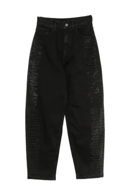 Barrel Jeans med strass