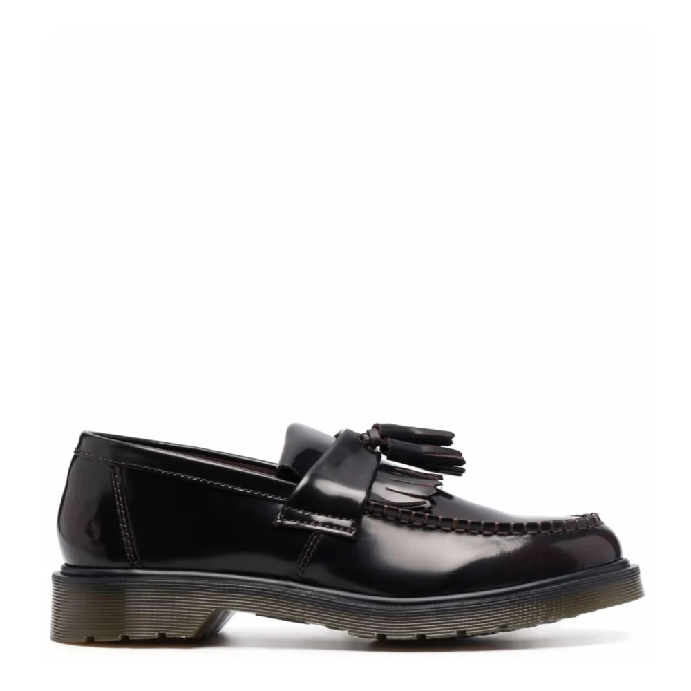 Dr. Martens Mocassini Adrian Con Nappe Pelle Arcadia Scarpe Rosso Uomo Taglia 38 - Immagine 3
