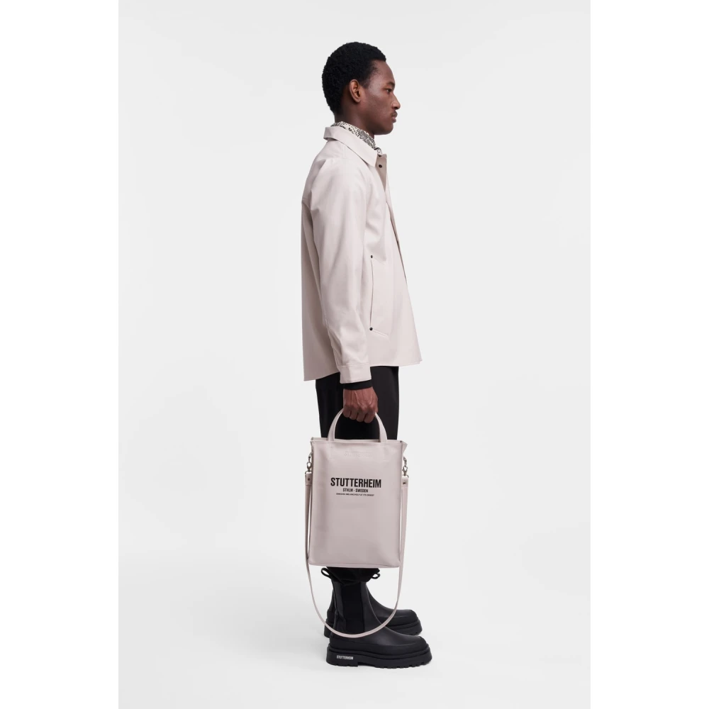 Stutterheim Waterdicht Overshirt voor Mannen Beige Heren