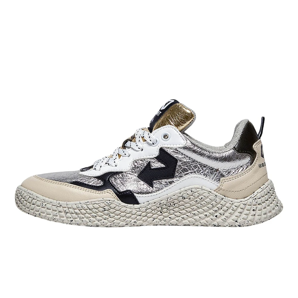 Id.eight Urban Glam Zilveren Sneakers unisex Schoenen Grijs