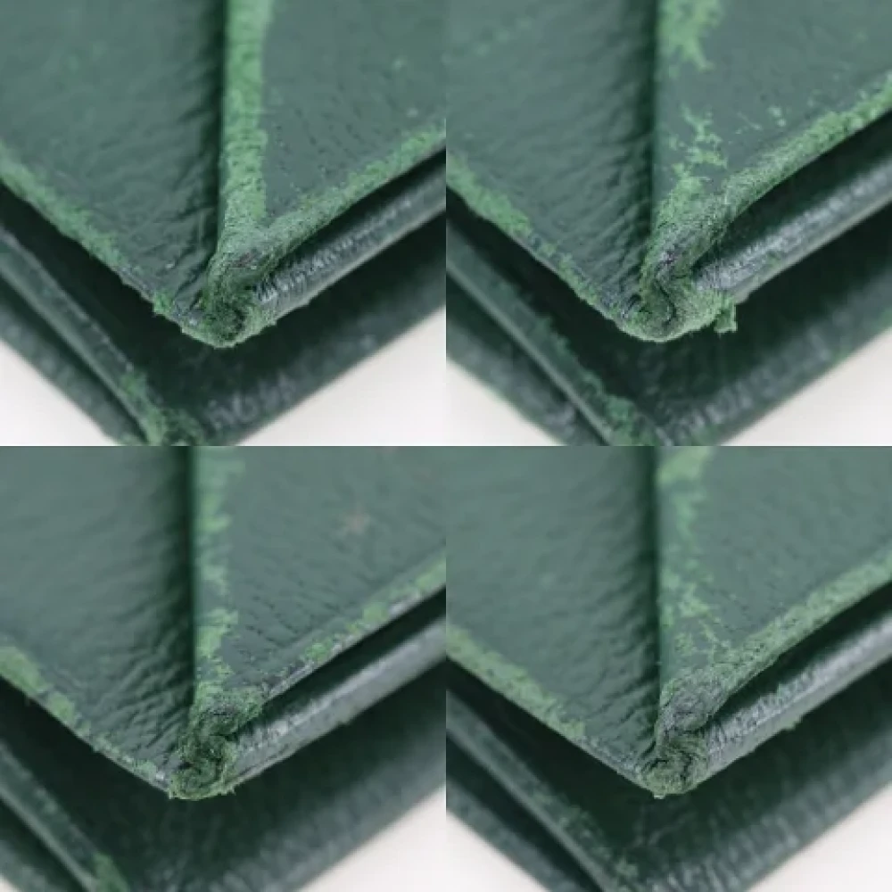 Hermès Vintage Pre-owned Leather wallets Green Dames