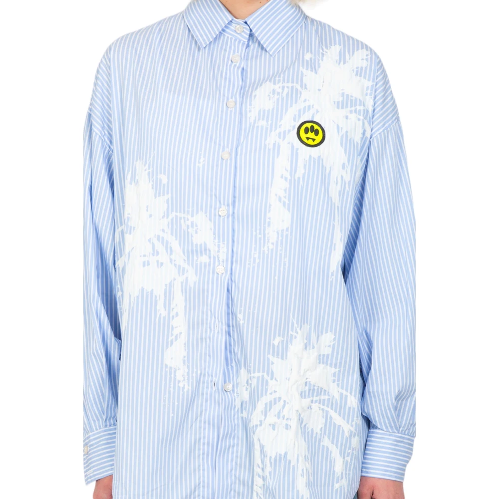 Barrow Striped Palms Shirt Multicolor Dames