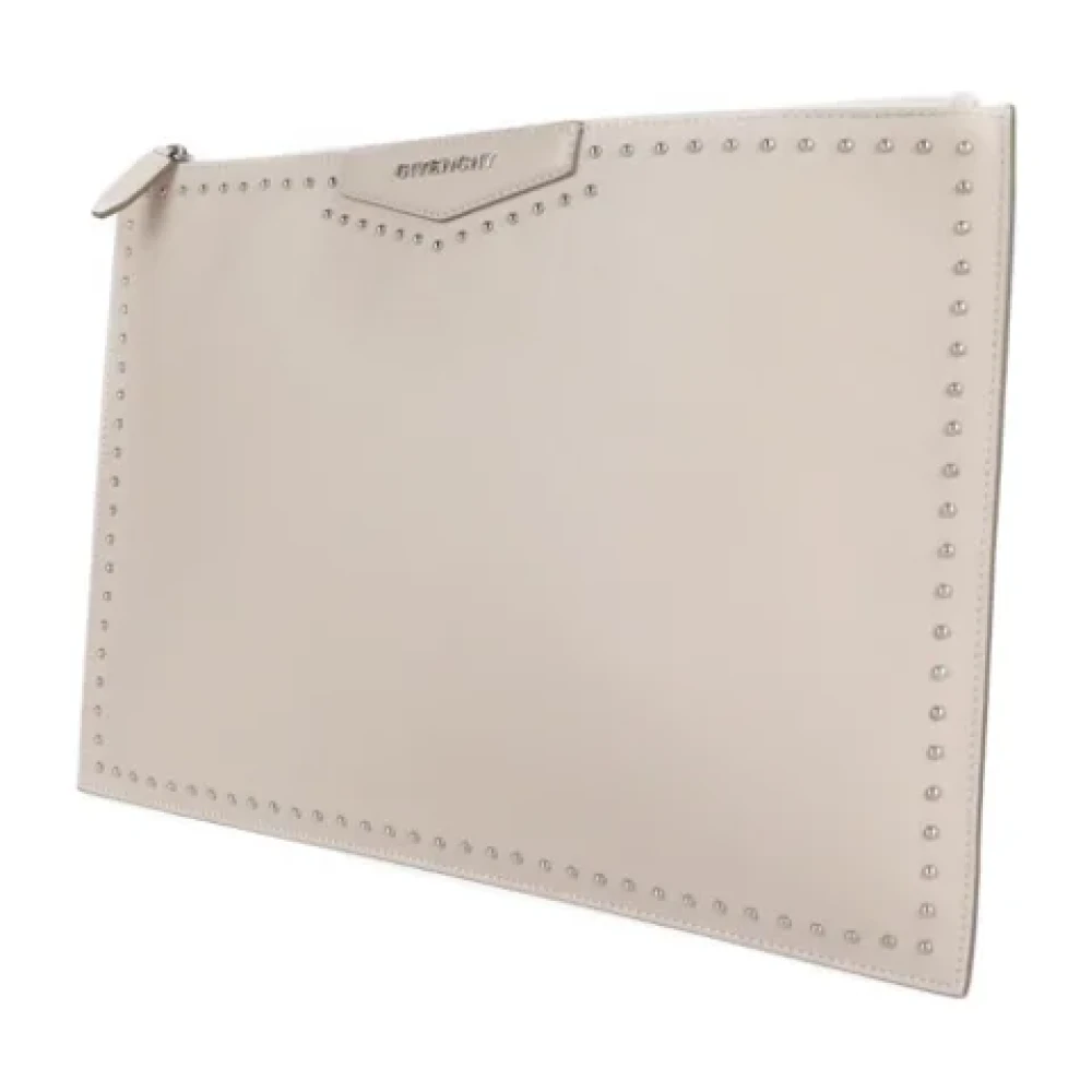 Givenchy Pre-owned Fabric clutches Beige Dames