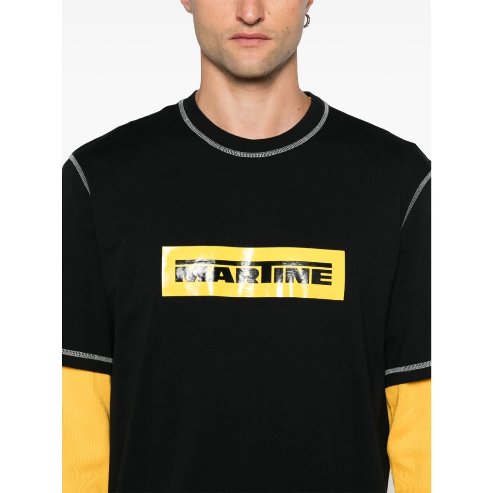 Martine Rose Katoenen Crew Neck T-Shirt Black Heren