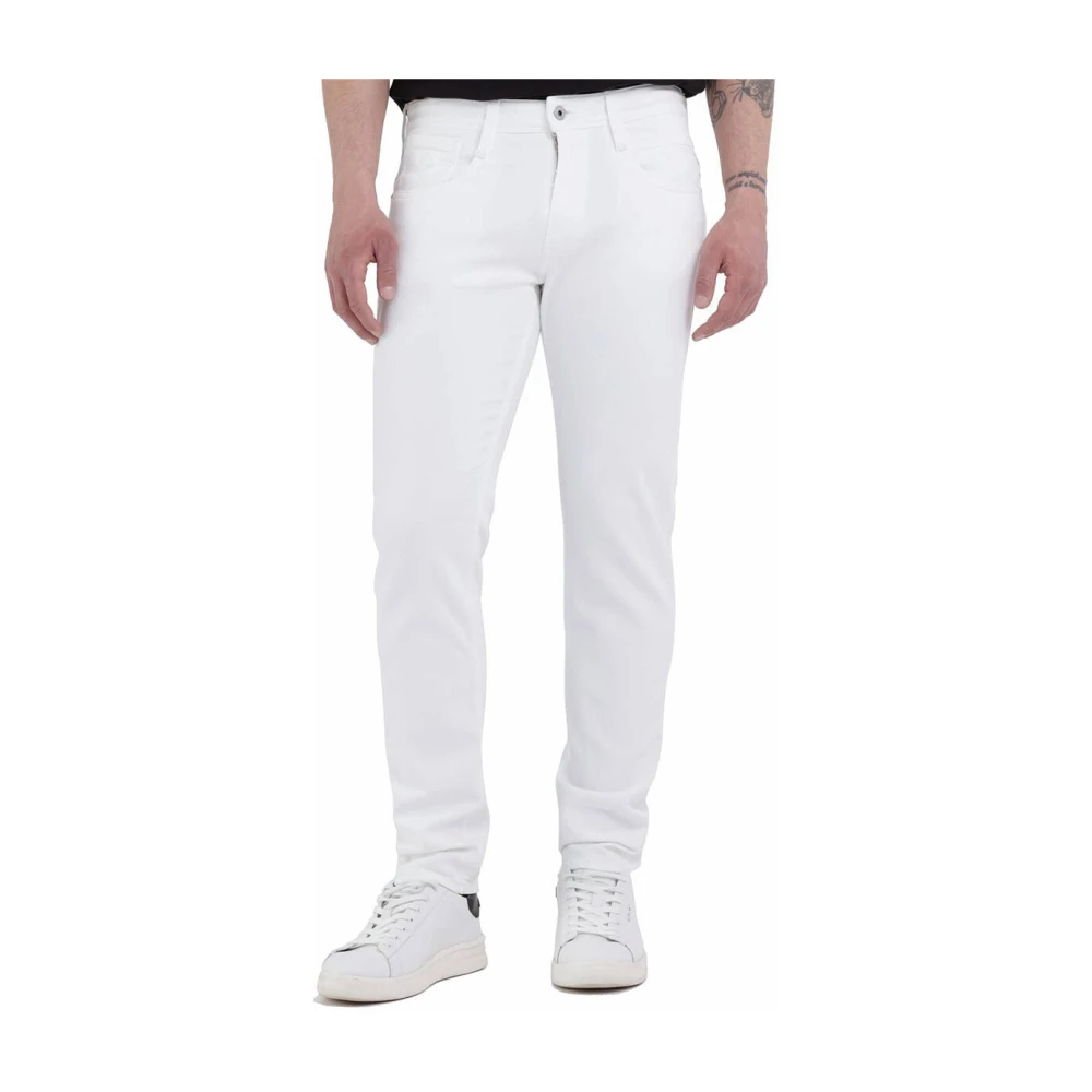 Replay Stijlvolle Jeans voor Mannen White Heren