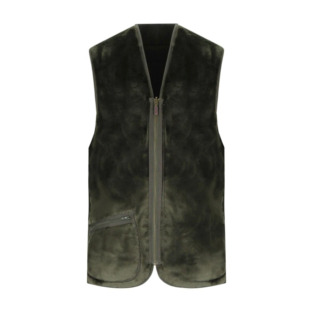 Barbour Green Sage Liner Vest With Fleece - Male - Waistcoats - S - Jackets